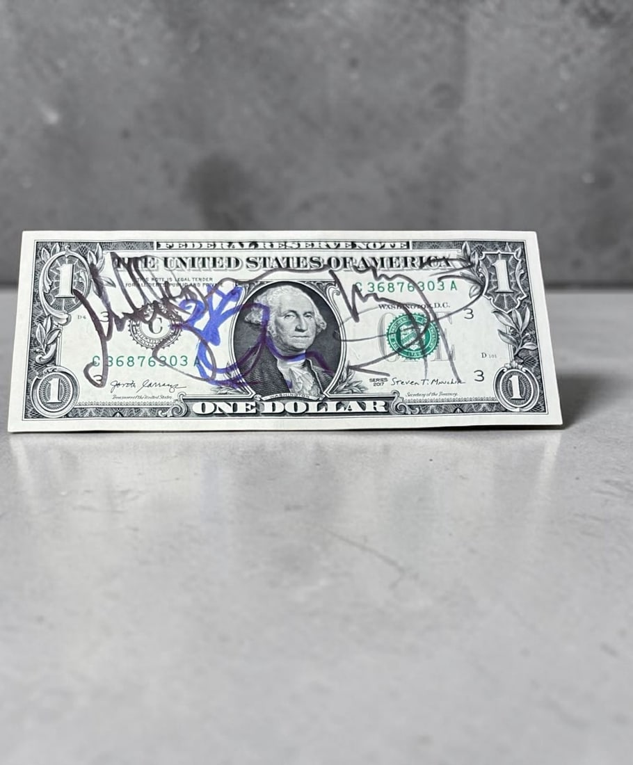 Led Zeppelin Signed US Dollar Bill (1 of 1)