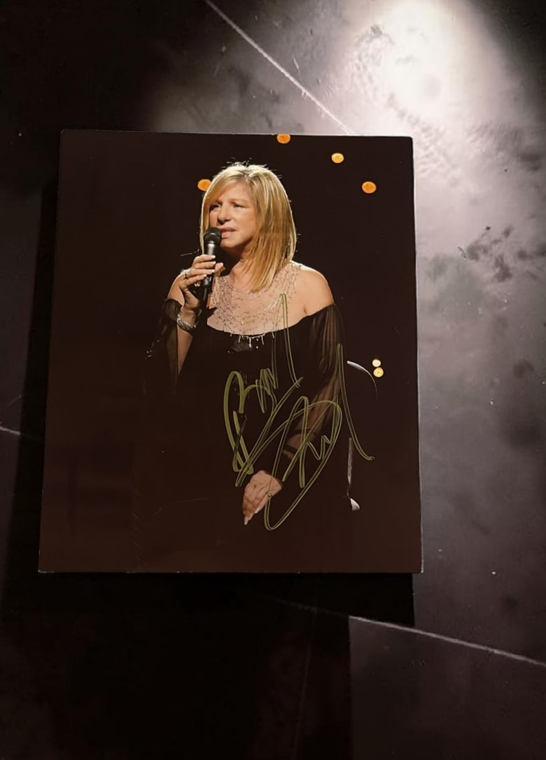 Barbra Streisand Signed Photograph: This lot is a 10 x 8" photograph, autographed by Barbra Streisand. If you wish to upgrade to a third party authentication with holographic QR code and item scoring, an additional charge of 30 UK Pound