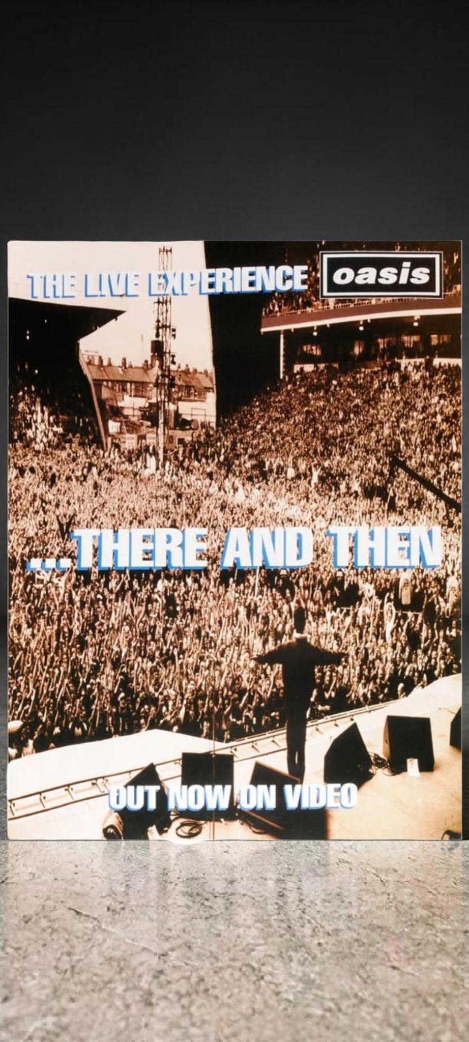 Oasis Original Promotional Poster: This lot is a 30x20" rare original (Oasis) promotional poster for the live footage release (There & Then). Item comes with COA guaranteeing the item as original for a lifetime.