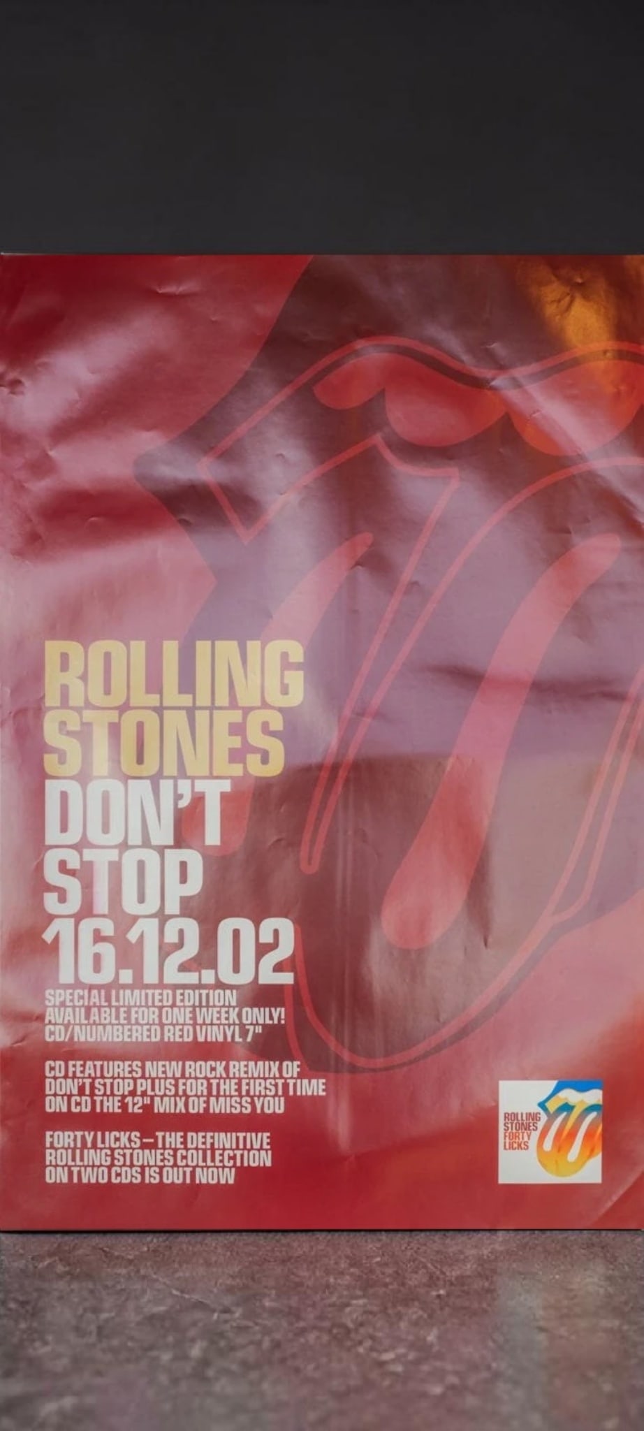 The Rolling Stones Original Promotional Poster (1 of 1)
