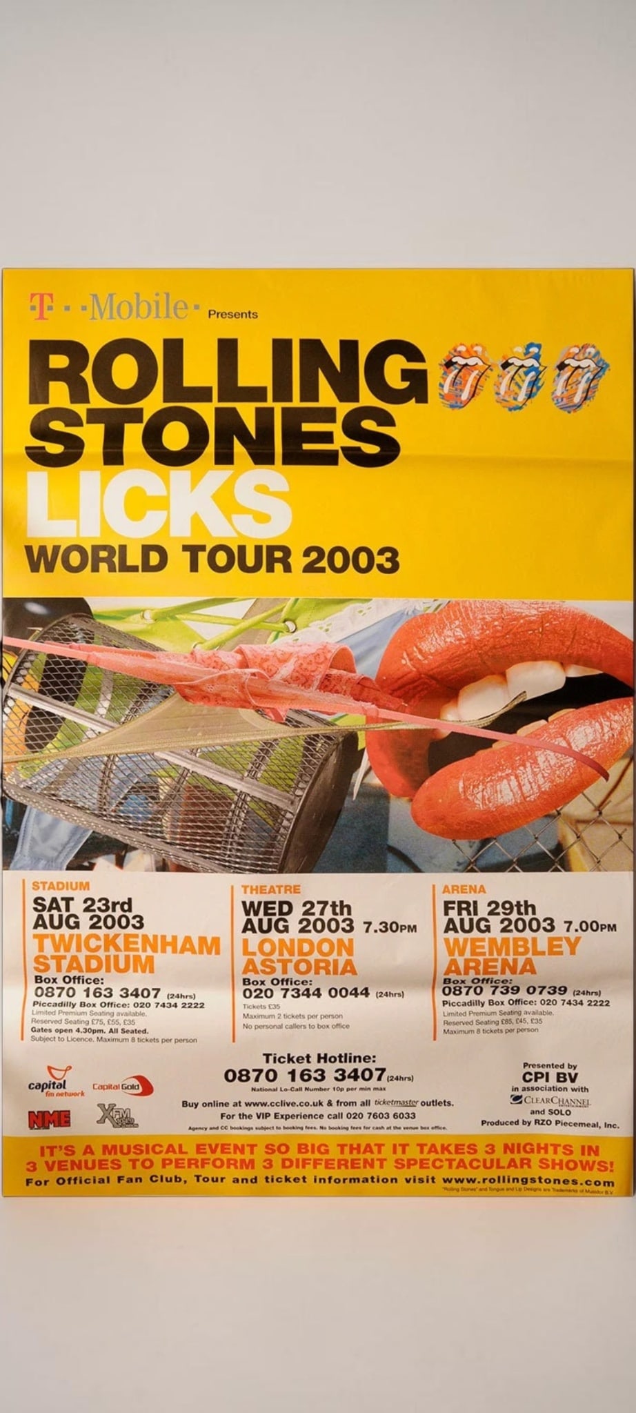 The Rolling Stones Original Promotional Poster (1 of 1)