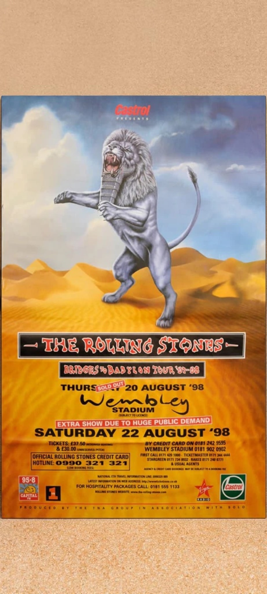 The Rolling Stones Original Promotional Poster (1 of 1)