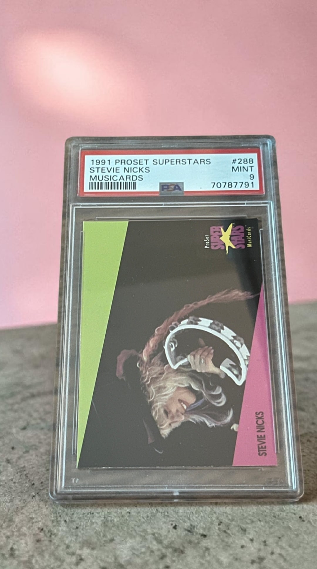 Stevie Nicks Proset Superstars Music Collectors Card PSA Authenticated (1 of 2)