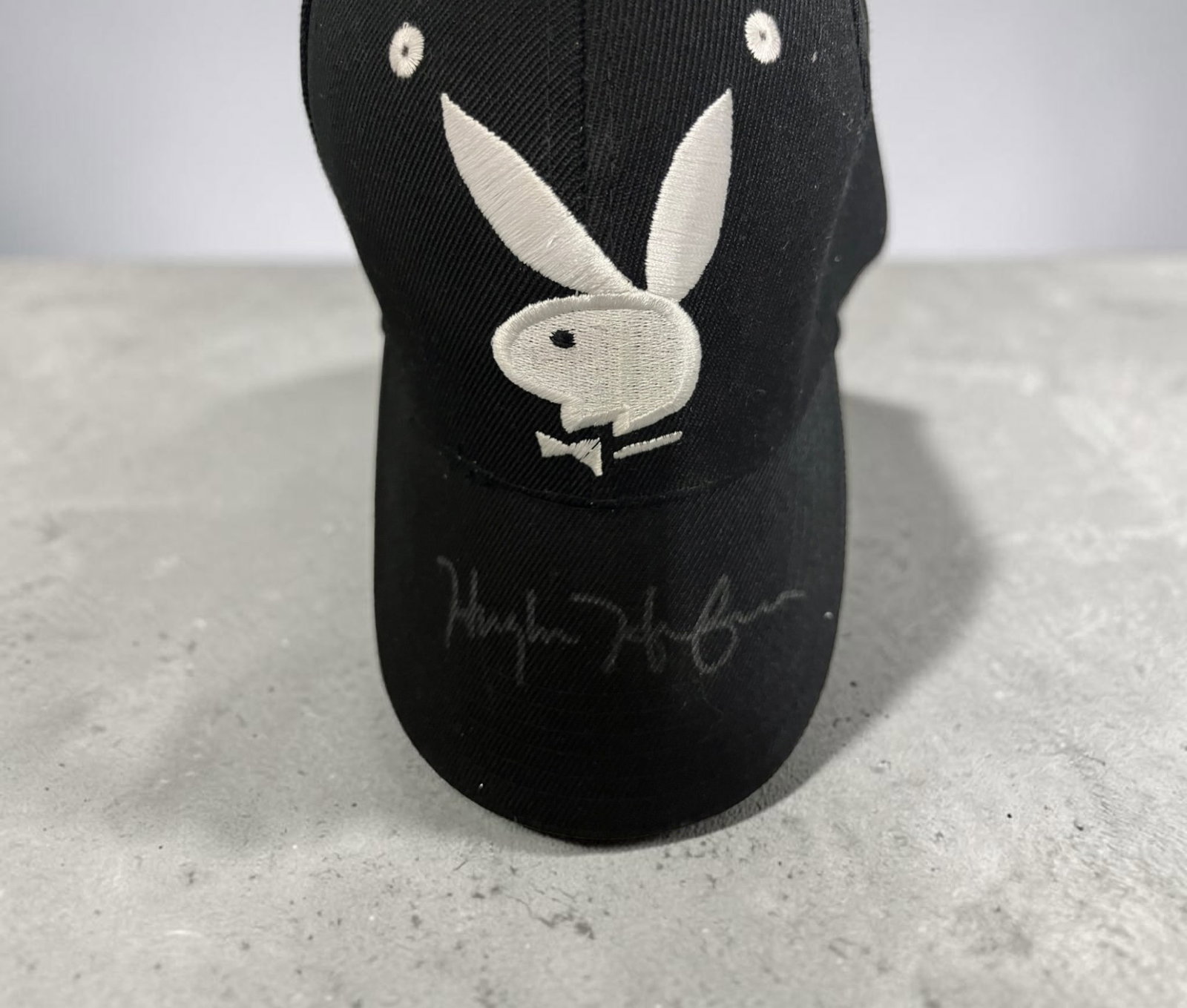 Hugh Hefner Signed Playboy Cap (1 of 2)