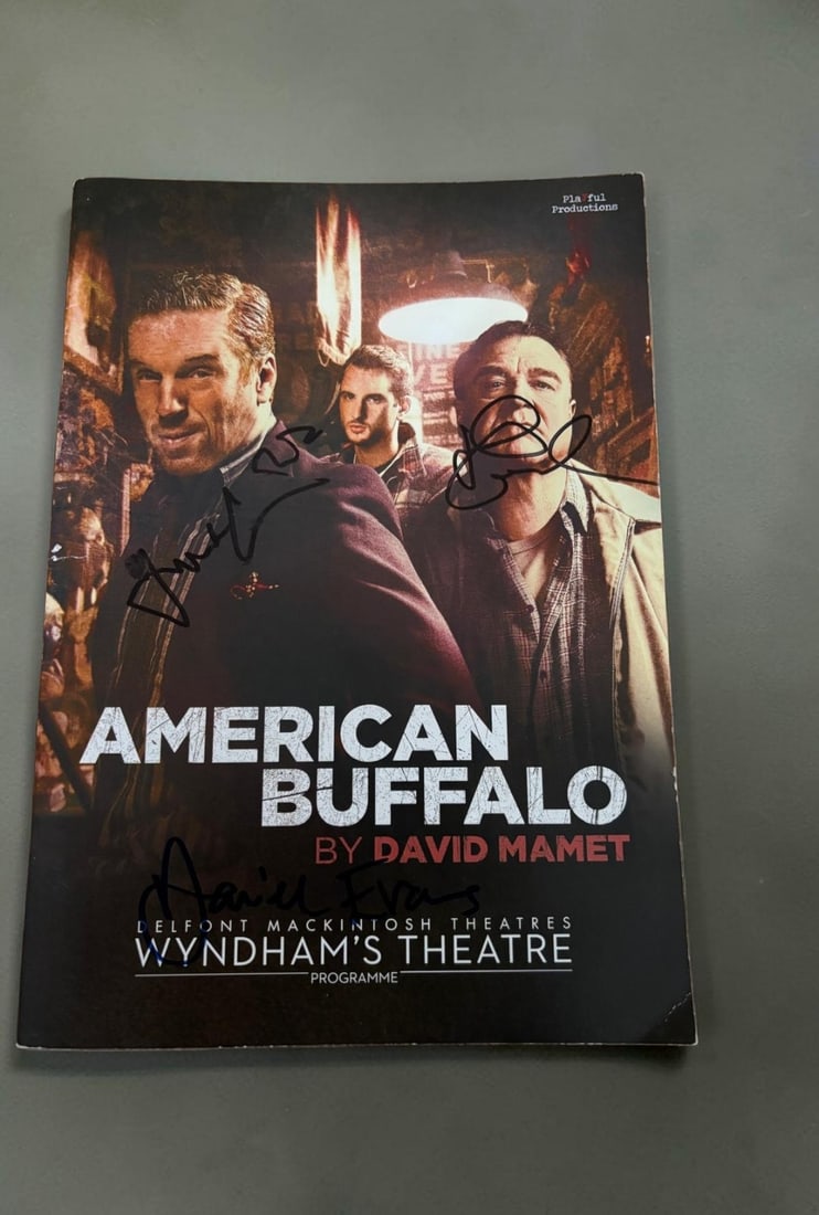 Damian Lewis, John Goodman And Tom Sturridge Signed American Buffalo Programme (1 of 1)
