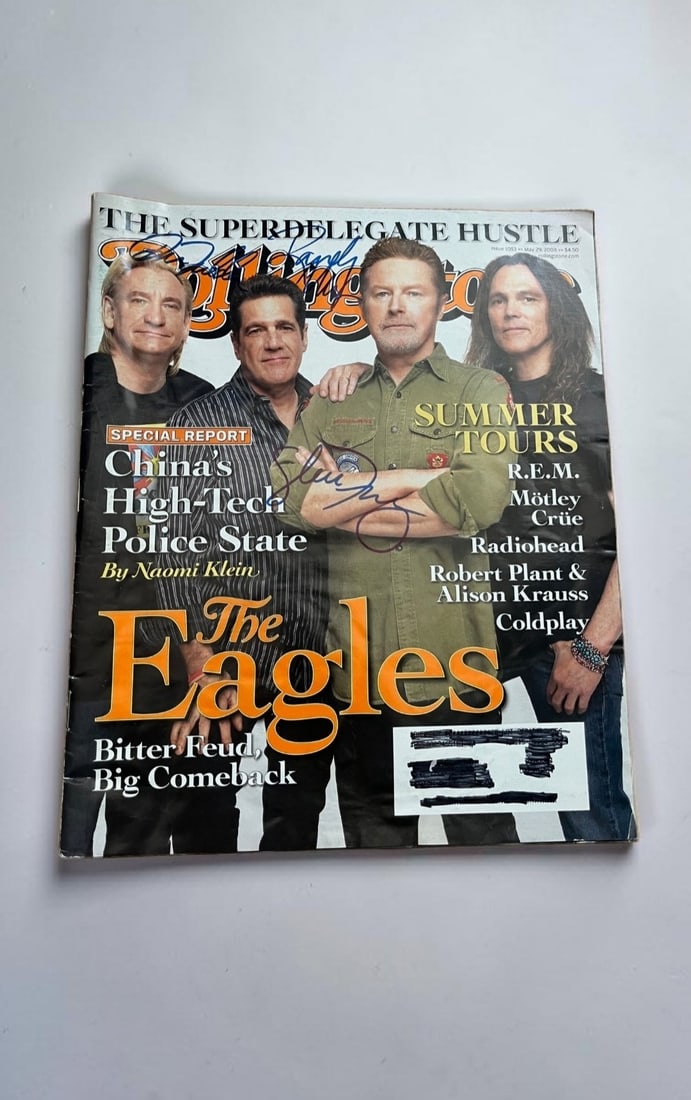 Eagles Signed Rolling Stones Magazine (1 of 1)