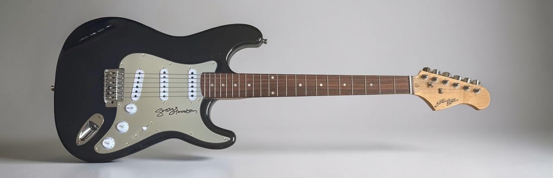 George Harrison The Beatles Signed Electric Guitar (1 of 2)