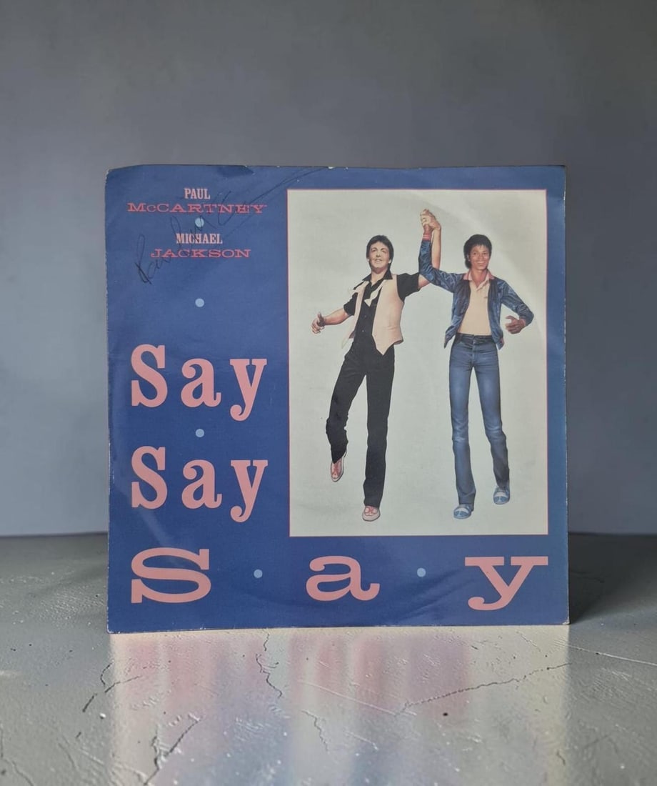 Paul McCartney And Michael Jackson Signed 7" LP (1 of 1)