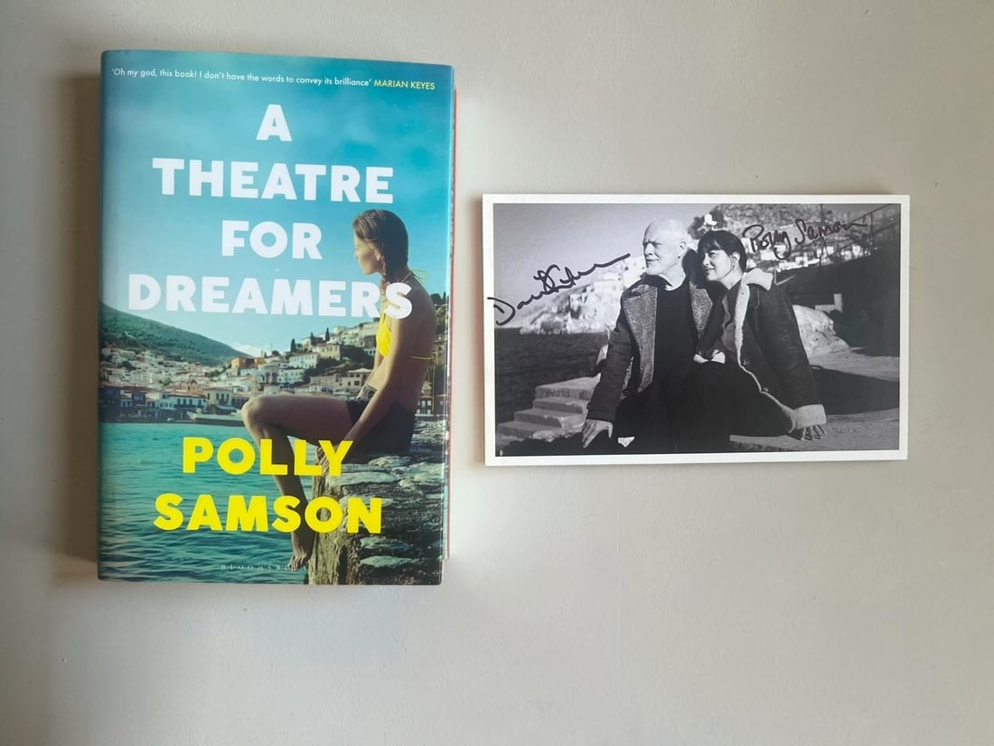 David Gilmour Pink Floyd And Polly Samson Signed Official Card And A Theatre For Dreamers Signed (1 of 2)