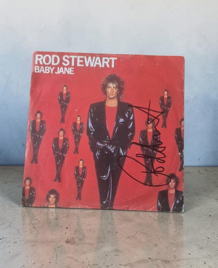 Rod Stewart Baby Jane Signed 7" vinyl (1 of 1)