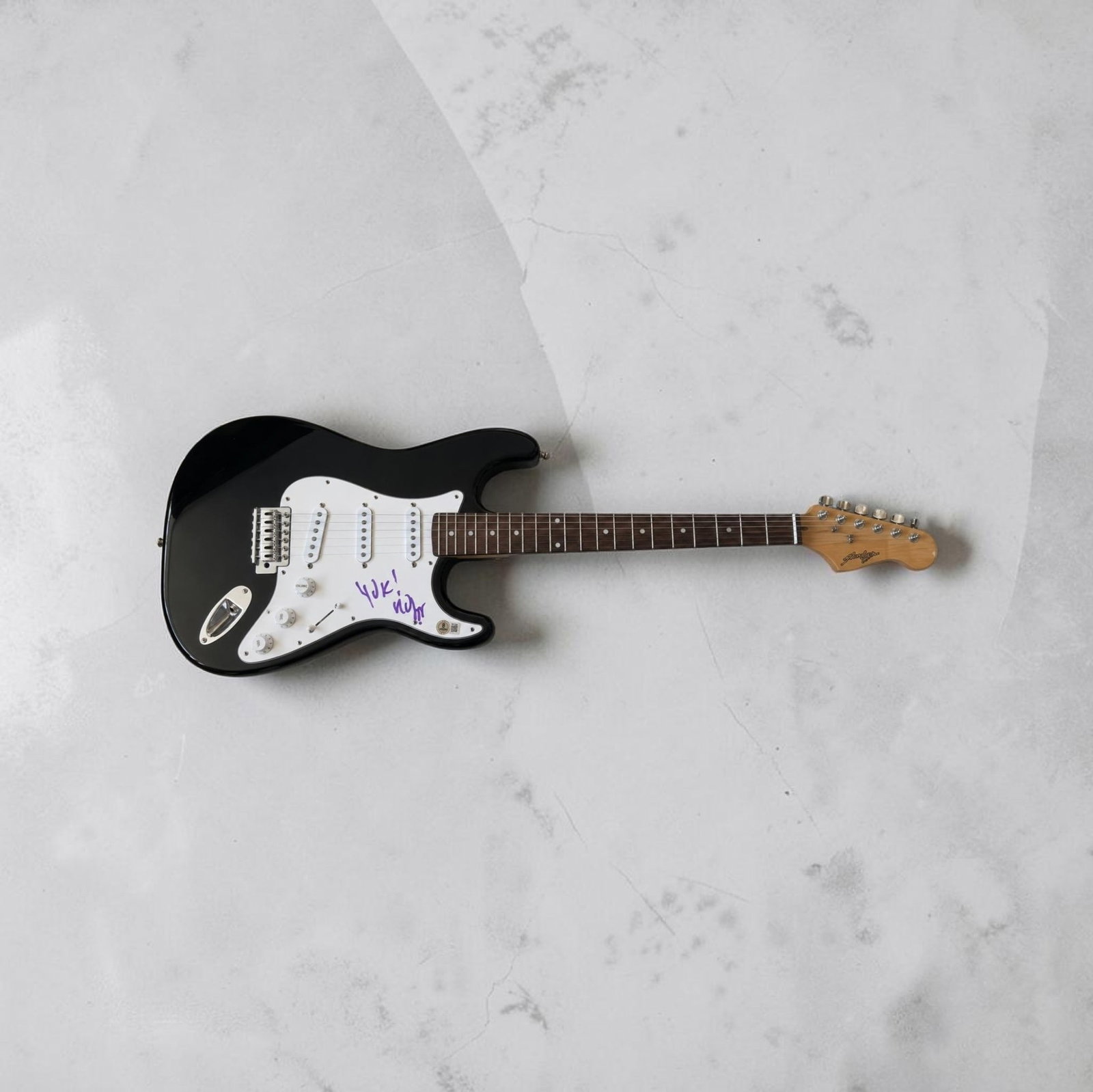 Robert Smith The Cure Signed Stratocaster Style Electric Guitar Beckett BAS Authenticated (1 of 2)