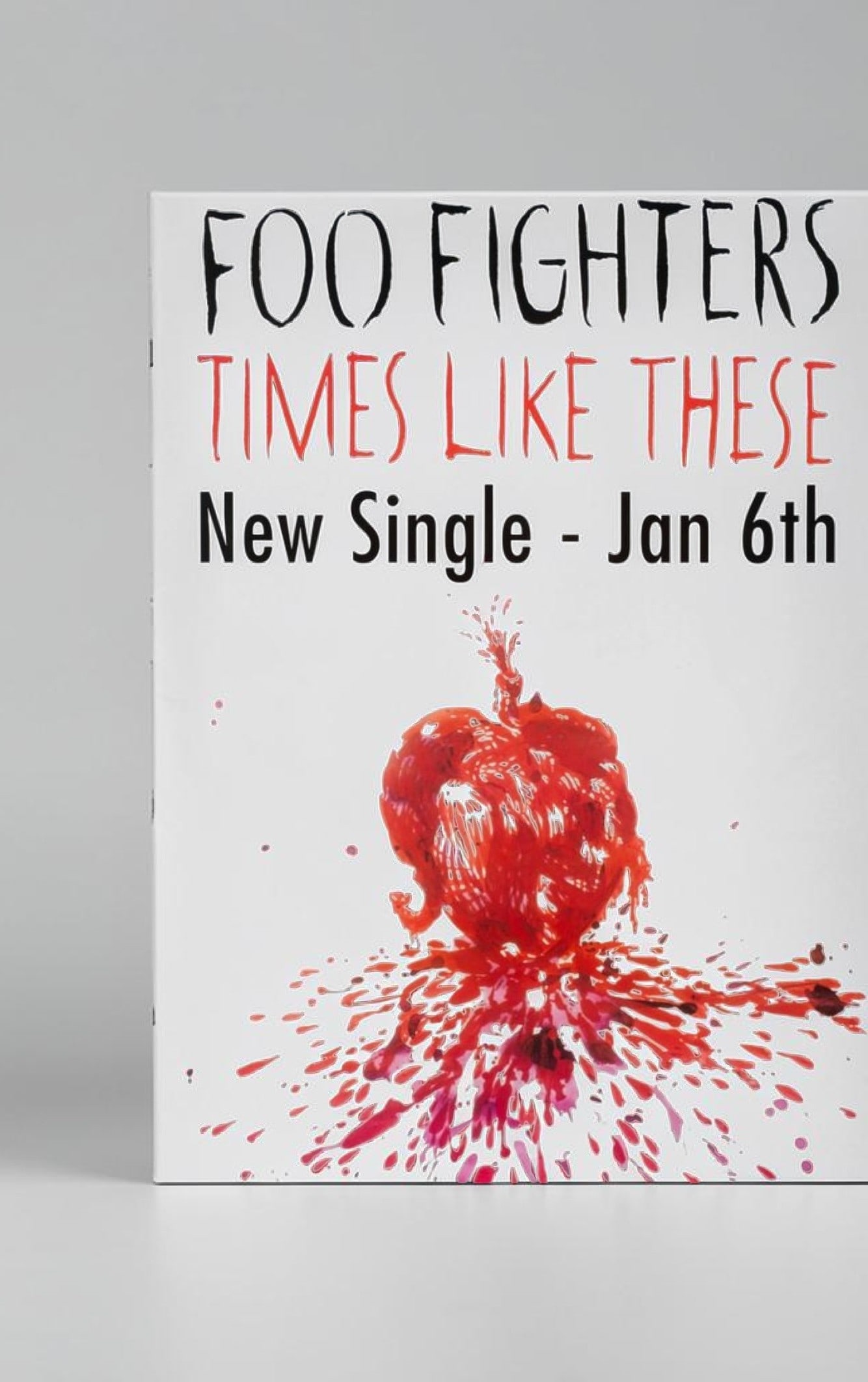 Foo Fighters Original Promotional Poster: This lot is a 30x20" original (Foo Fighters) promotional poster for the single release (Times Like These). Item comes with COA guaranteeing the item as original for a lifetime.