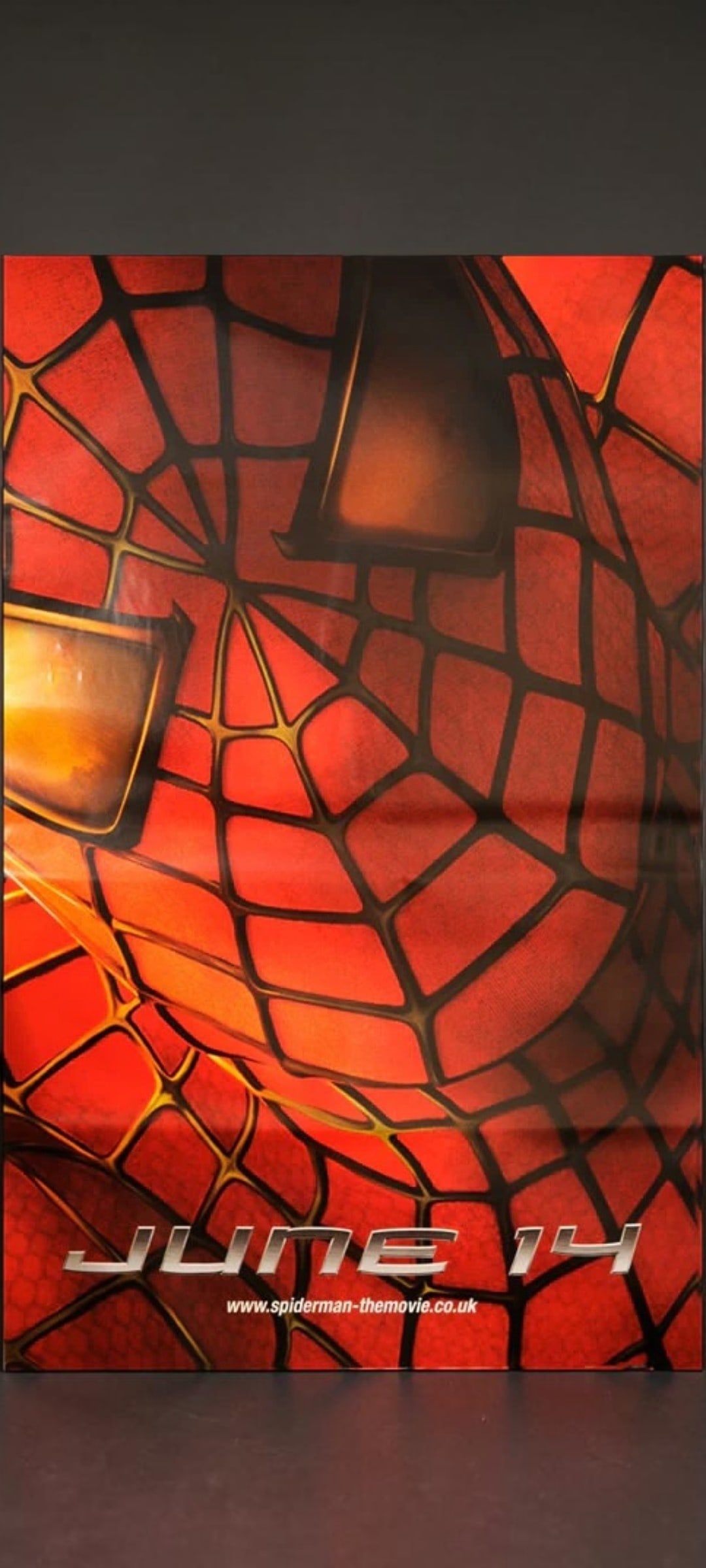 Spiderman Original Movie Promotional Poster: This lot is a 60x40" original (Spiderman) promotional movie poster in ashdel format. Item comes with COA guaranteeing the item as original for a lifetime.