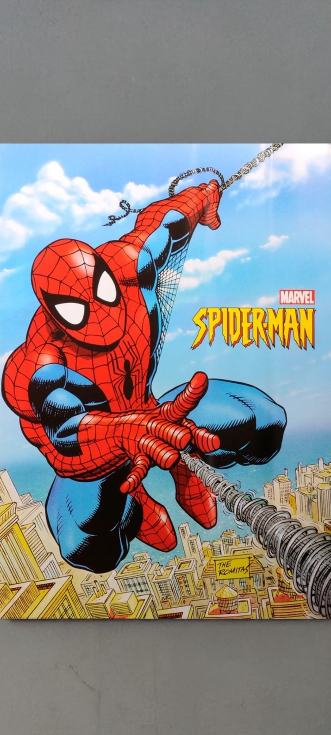 Stan Lee Marvel Spiderman Original Promotional Poster: This lot is a 35x25" original (Stan Lee Marvel Spiderman) promotional poster. Item comes with COA guaranteeing the item as original for a lifetime.
