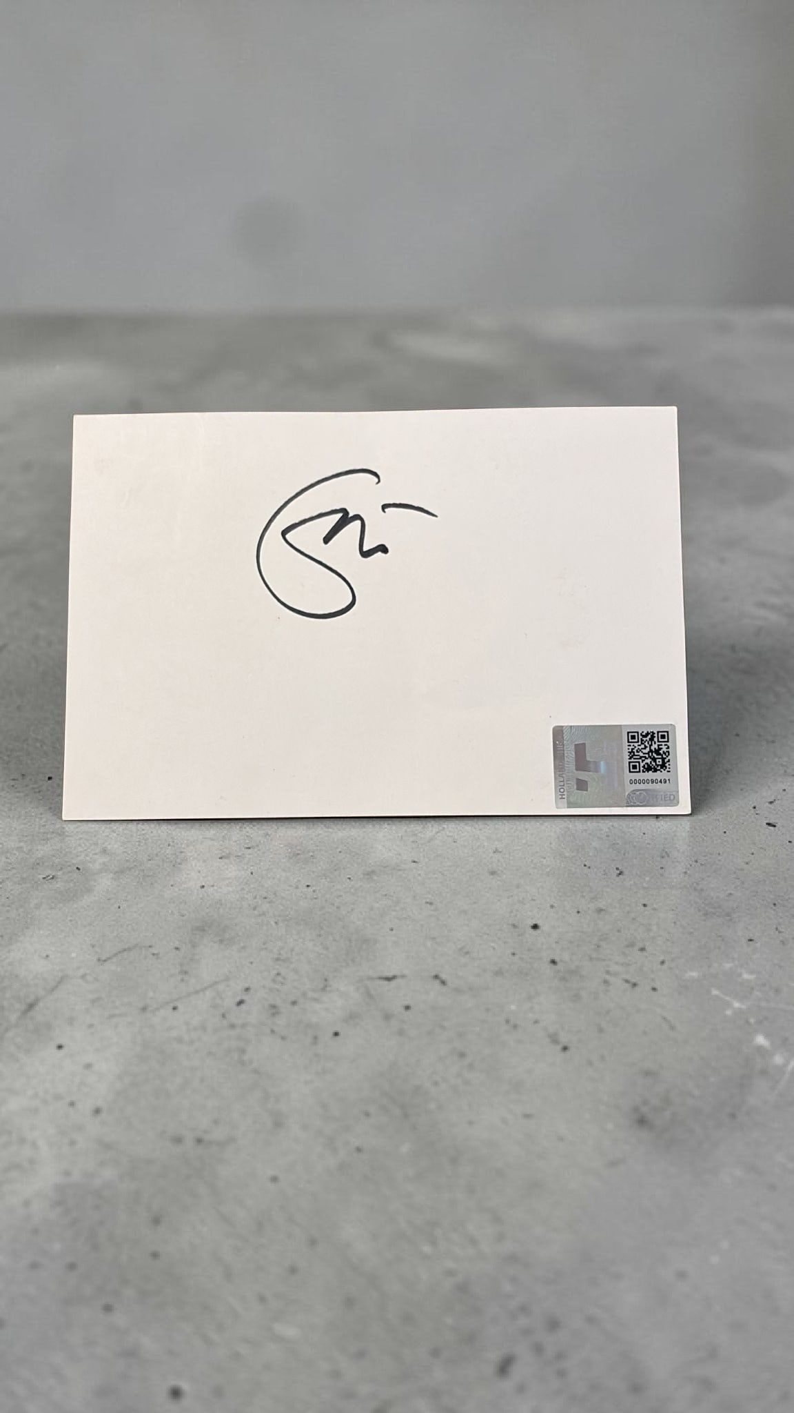 Eric CLapton Signed Card: This lot is a card, autographed by Eric Clapton. If you wish to upgrade to a third party authentication with holographic QR code and item scoring, an additional charge of 30 UK Pound would be applicab