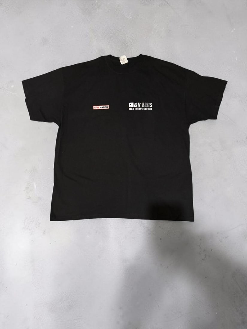 Guns N' Roses Offical "Not In This Lifetime" Tour Unworn: This lot is a t-shirt issued to security at Guns N' Roses Italian Tour "Not In This Lifetime. T-shirt is unworn and was not for sale to the general public.