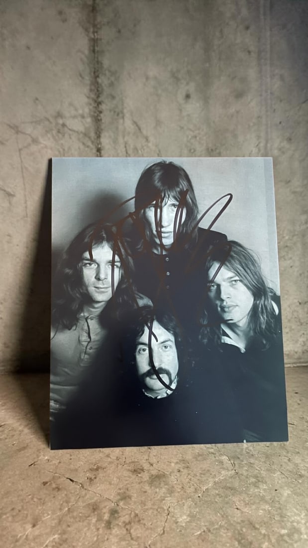 Roger Waters Signed Photograph: This lot is an 8x10" photograph, autographed by Roger Waters Of Led Zeppelin. If you wish to upgrade to a third party authentication with holographic QR code and item scoring, an additional charge of 