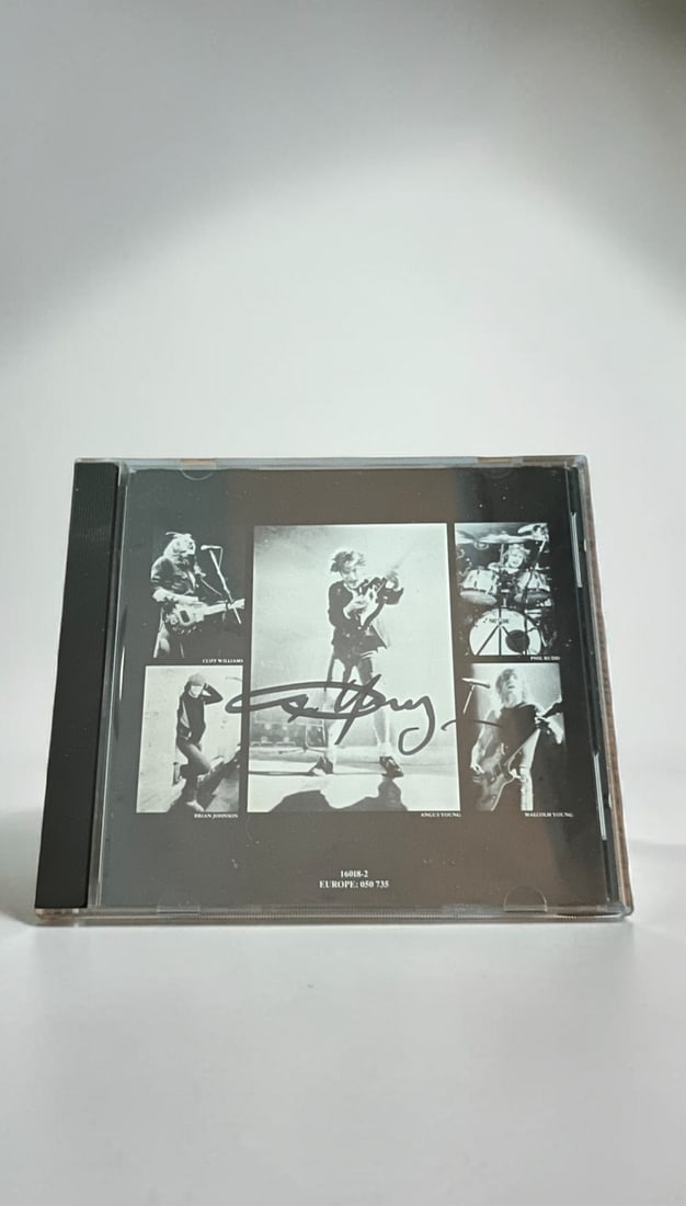 Angus Young AC/DC Signed CD (1 of 1)
