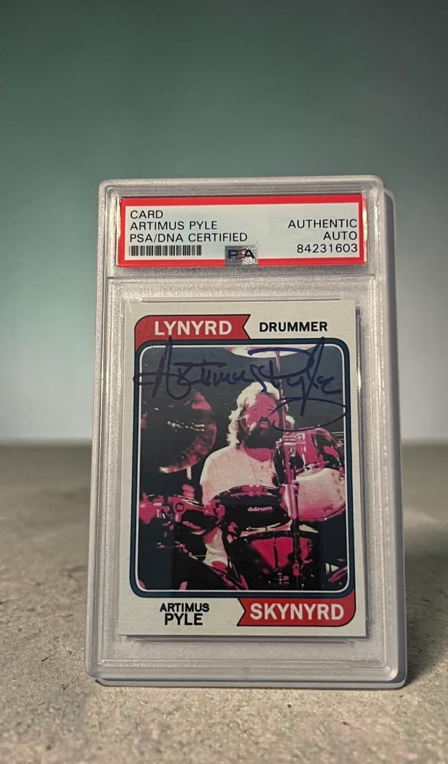Artimus Pyle Phantom Cardboard Trading Card PSA Authenticated (1 of 2)
