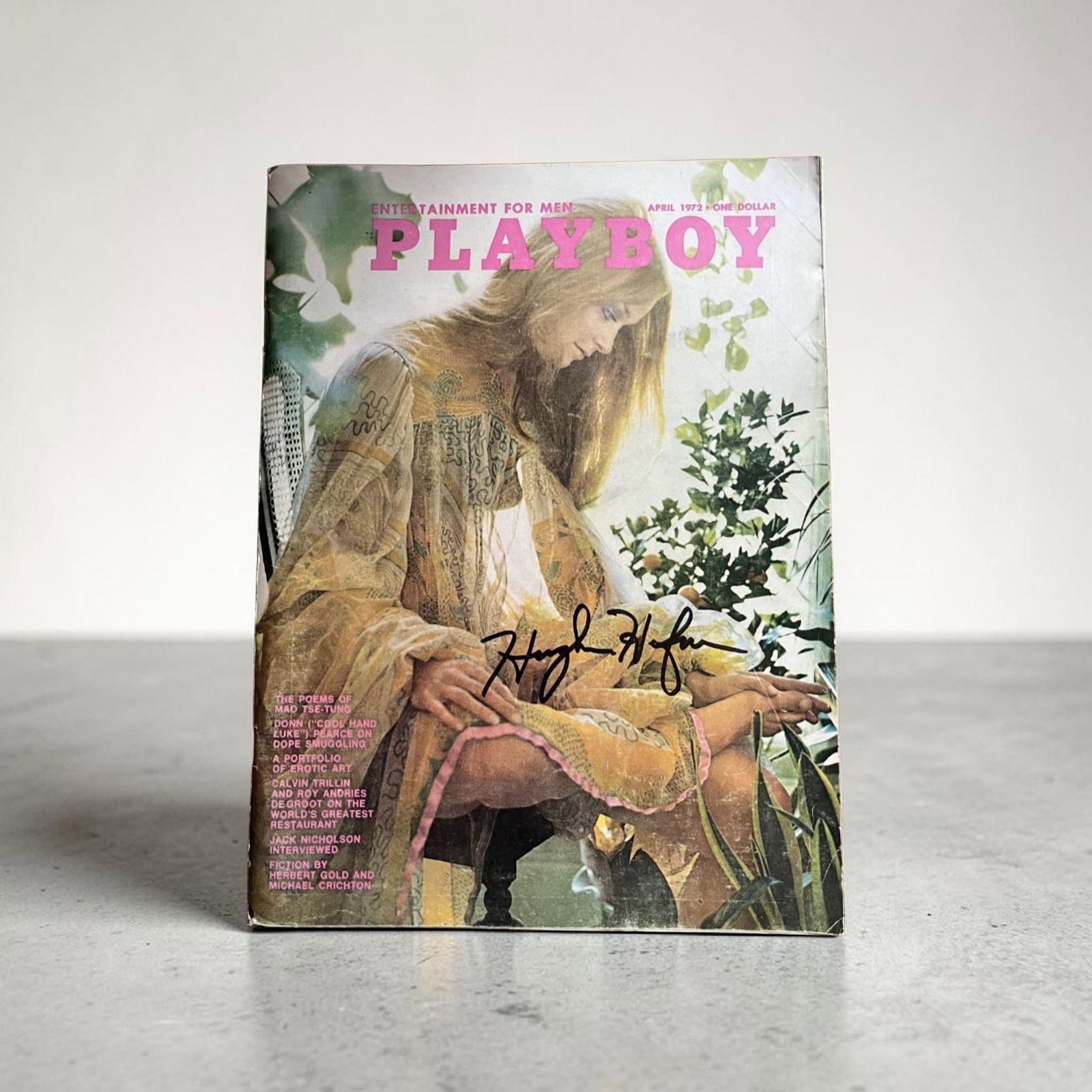 Hugh Hefner Signed Playboy Magazine (1 of 1)