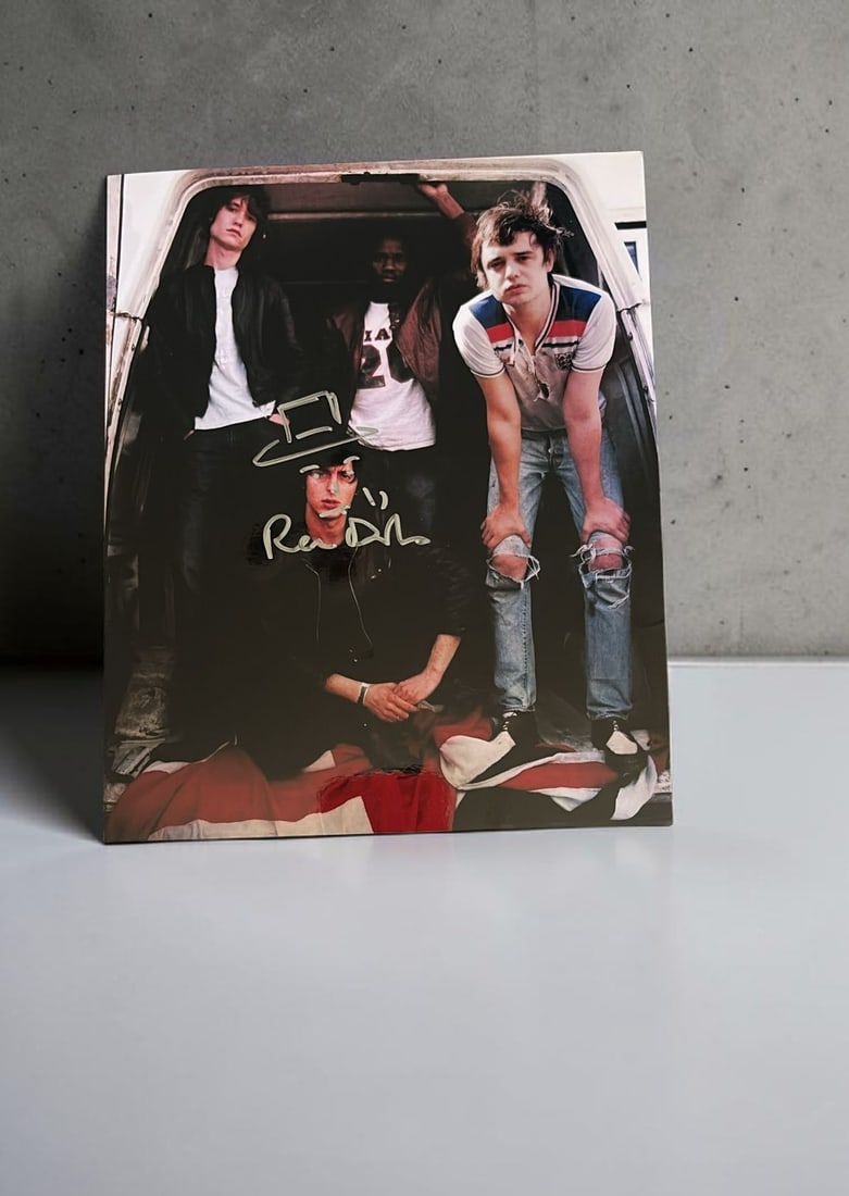 Pete Doherty Libertines Signed Photograph: This lot is a 10x8" photograph, autographed by Pete Doherty of the Libertines. If you wish to upgrade to a third party authentication with holographic QR code and item scoring, an additional charge of
