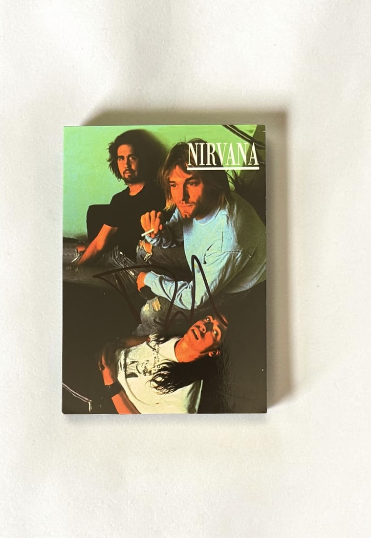 Dave Grohl Nirvan Signed Postcard (1 of 1)