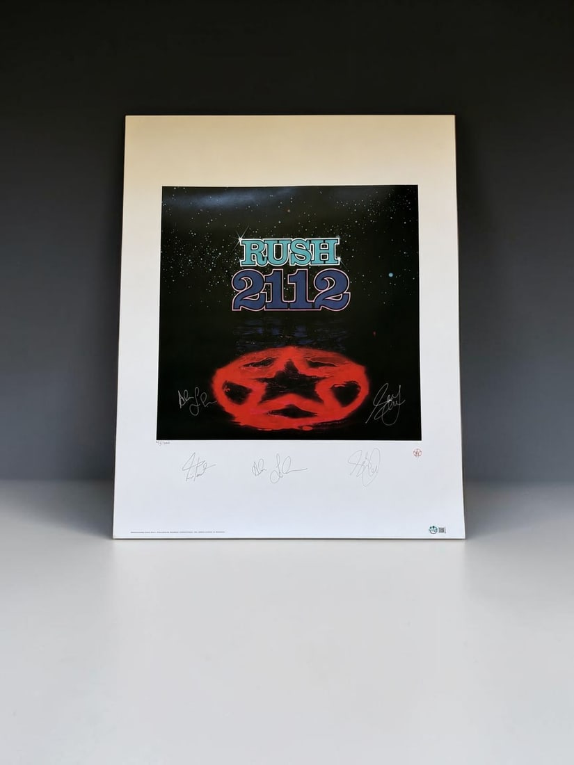 Rush Signed Official 2112 Lithograph (1 of 4)