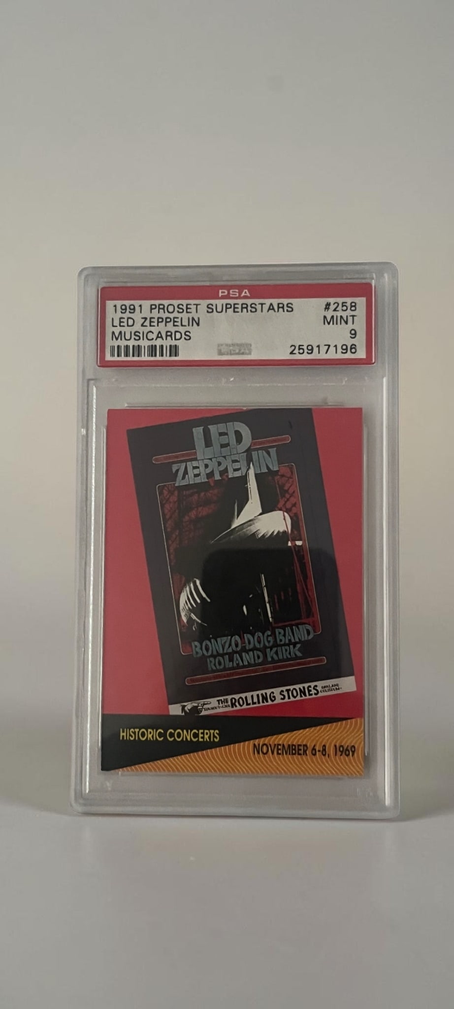 Led Zeppelin Proset Superstars Music Collectors Card (1 of 2)