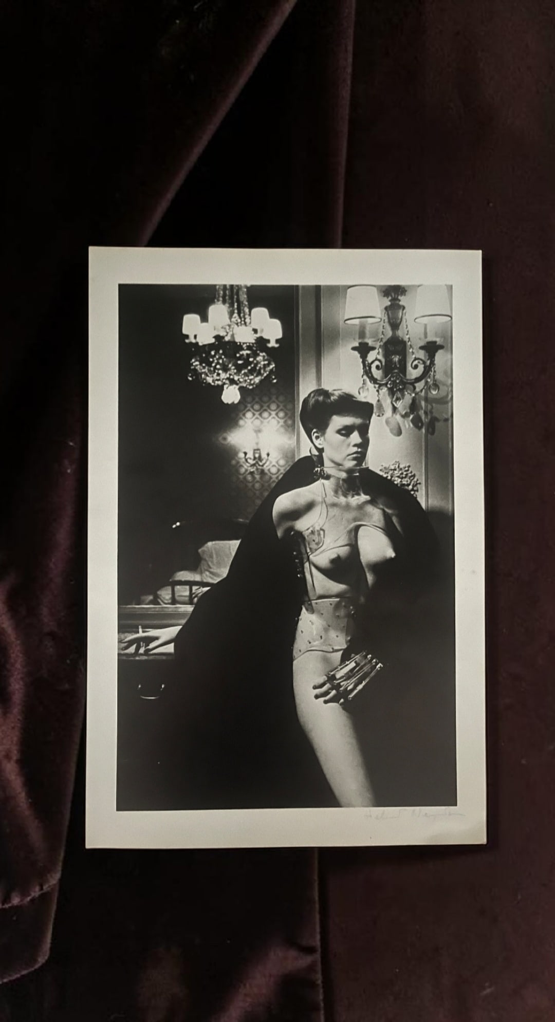 Helmut Newton Signed Jane Kirby Photograph: This lot is a 16x12" photograph titled (Jane Kirby, Paris 1977), autographed by Helmut Newton. If you wish to upgrade to a third party authentication with holographic QR code and item scoring, an addi