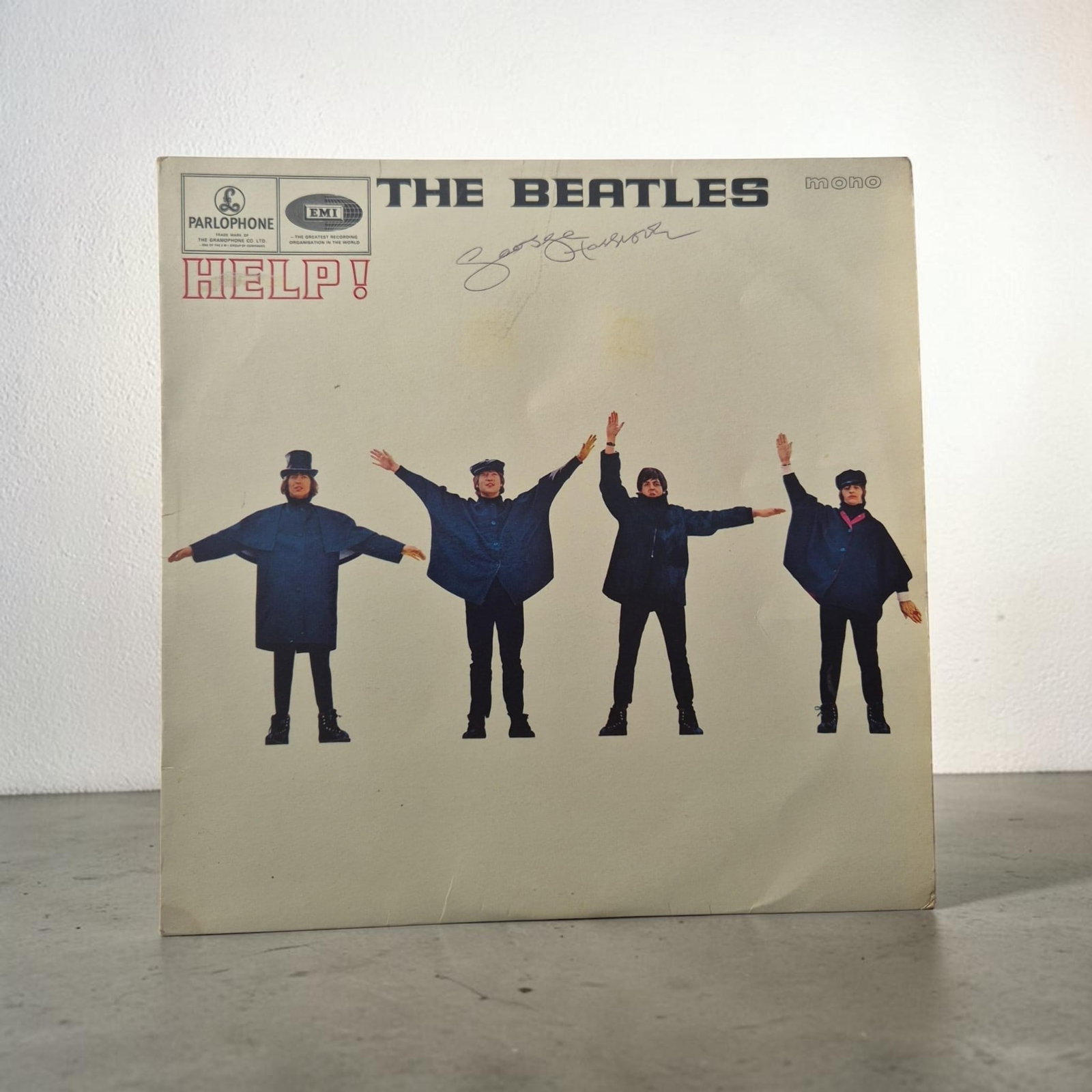 George Harrison The Beatles Help Signed Vinyl LP (1 of 1)