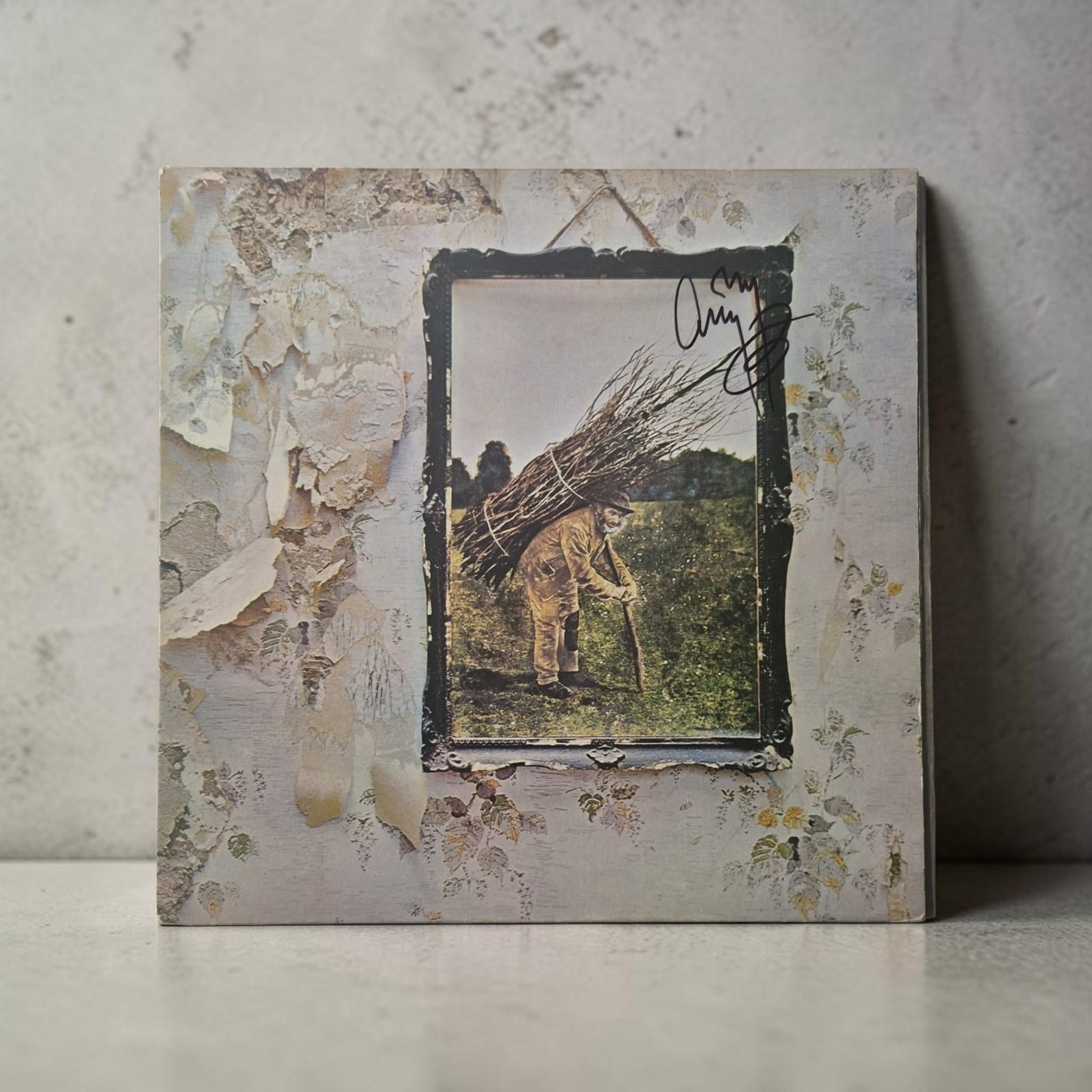 Jimmy Page Led Zeppelin IV Signed Vinyl LP (1 of 1)