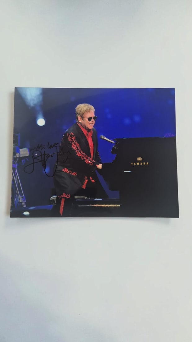 Elton John Signed Photograph (1 of 1)