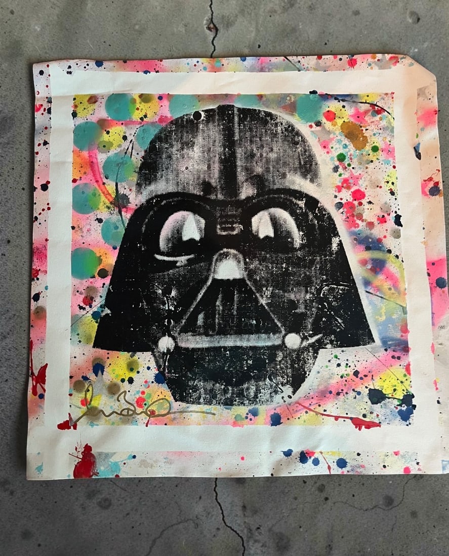 Shane Bowden Signed Star Wars Mixed Media Canvas (1 of 1)
