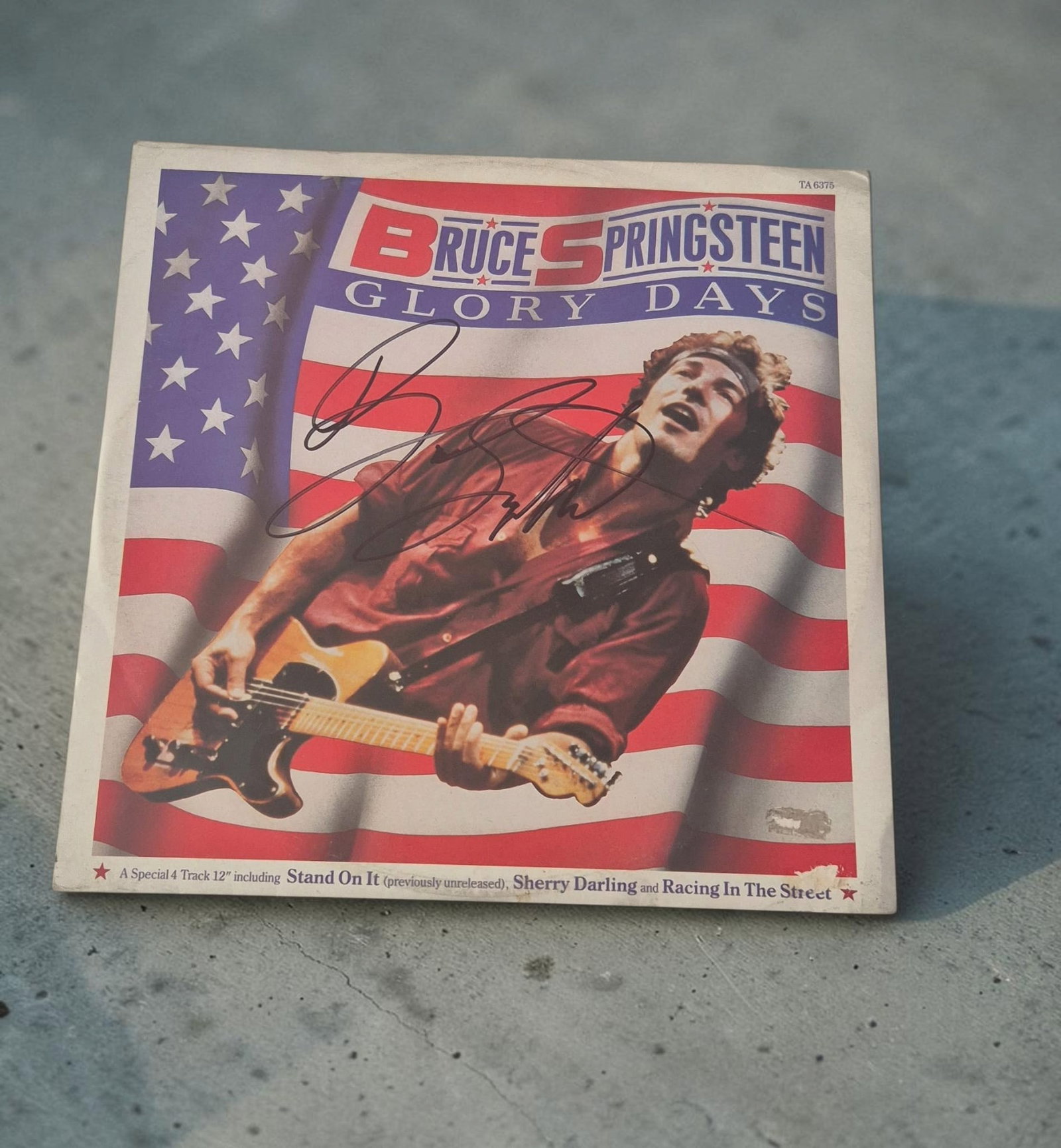 Bruce Springsteen Glory Days Signed 12" Vinyl (1 of 1)