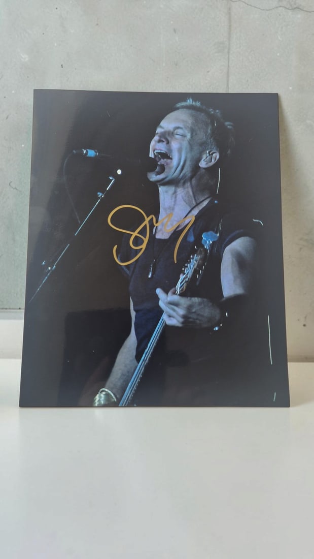 Sting Signed Photograph (1 of 1)