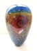 Rick Satava Amonite Sea Shell Art Glass Vase Signed by