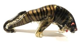 Alfredo Barbini Murano Prowling tiger circa 1950s: Alfredo Barbini Murano Prowling tiger circa 1950s