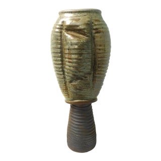 Don Reitz artist signed Pottery Sculptural vase: Don Reitz artist signed Pottery Sculptural vase