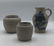 3 stoneware pieces 2 jars and 1 pitcher form - 2