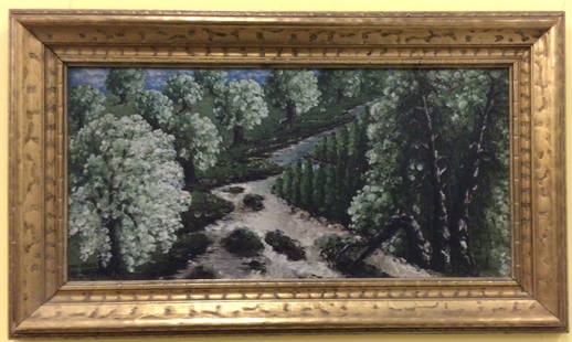 Jan Slavek Signed and dated Oil on Board 1923: Jan Slavek Signed and dated Oil on Board 1923