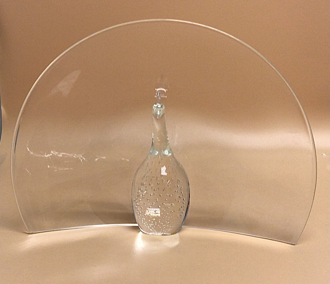 Steuben Majstic Glass Peacock Figure in brilliant (1 of 3)