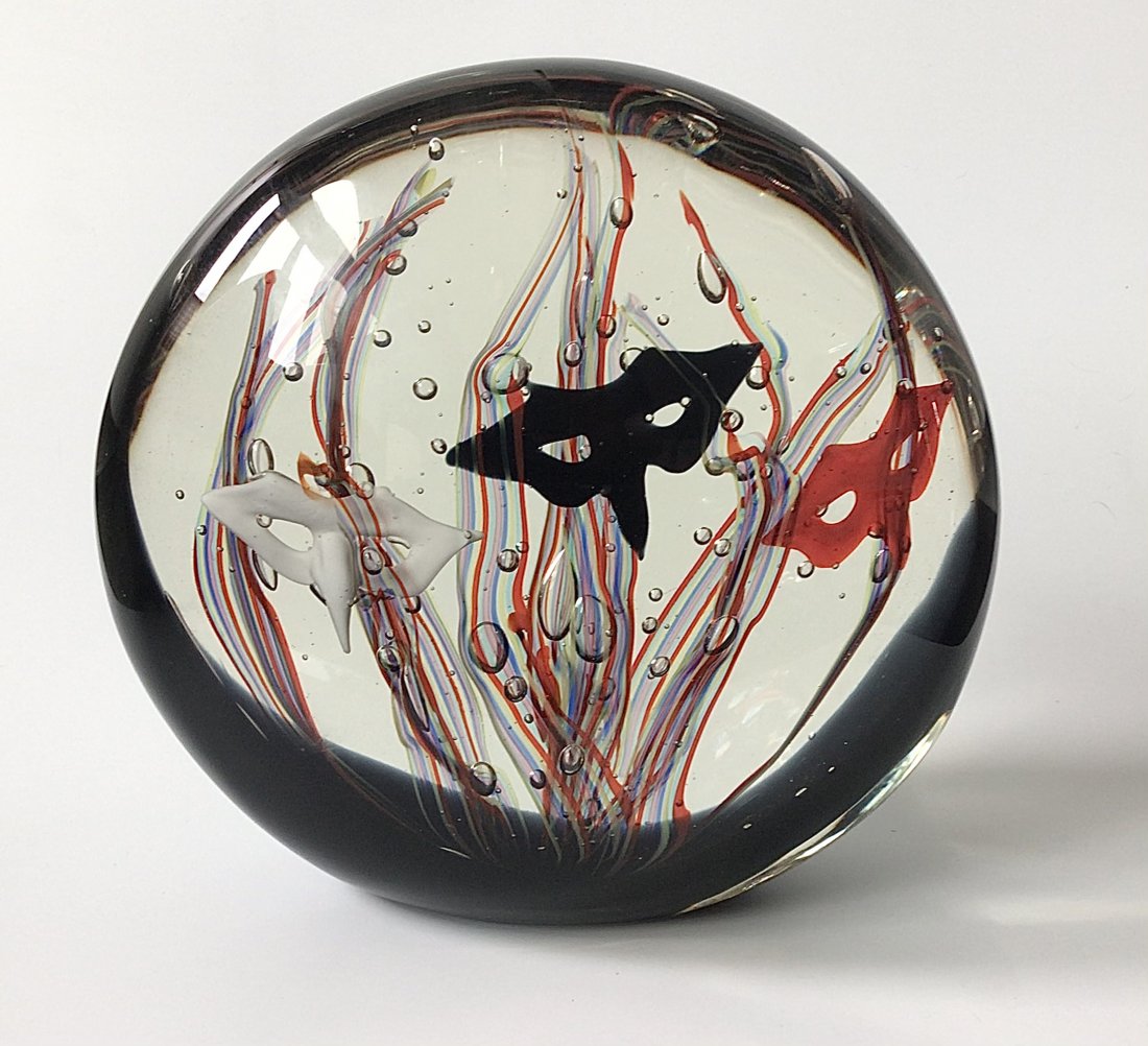 Elio Raffaelli Murano Sculpture with floating commedia (1 of 2)