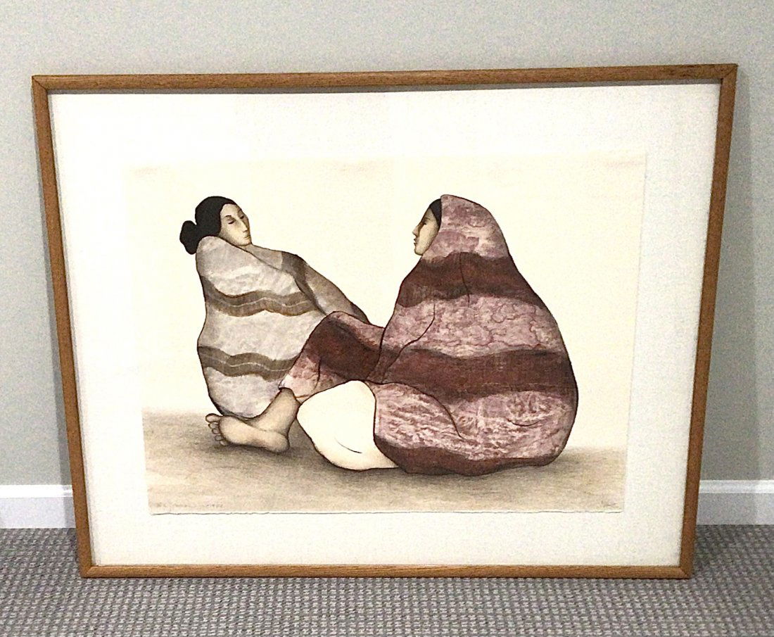 R.C. Gorman Signed and Numbered Lithograph of women (1 of 3)