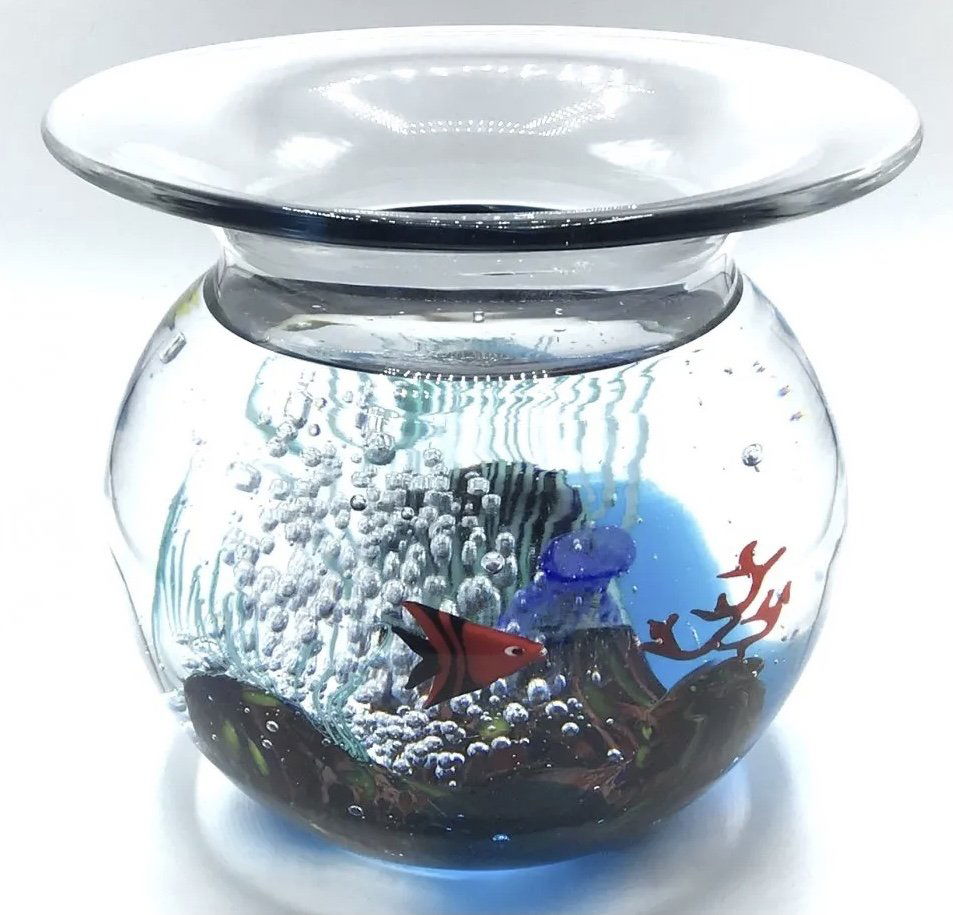 Roberto Commozzo Large Aquarium Murano sculpture signed (1 of 1)