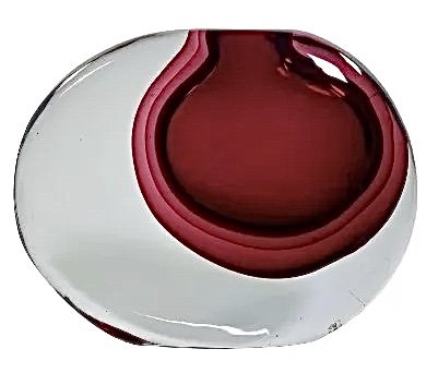 Antonio Da Ros Cenedese Murano Sasso Sculptural Vase in (1 of 1)