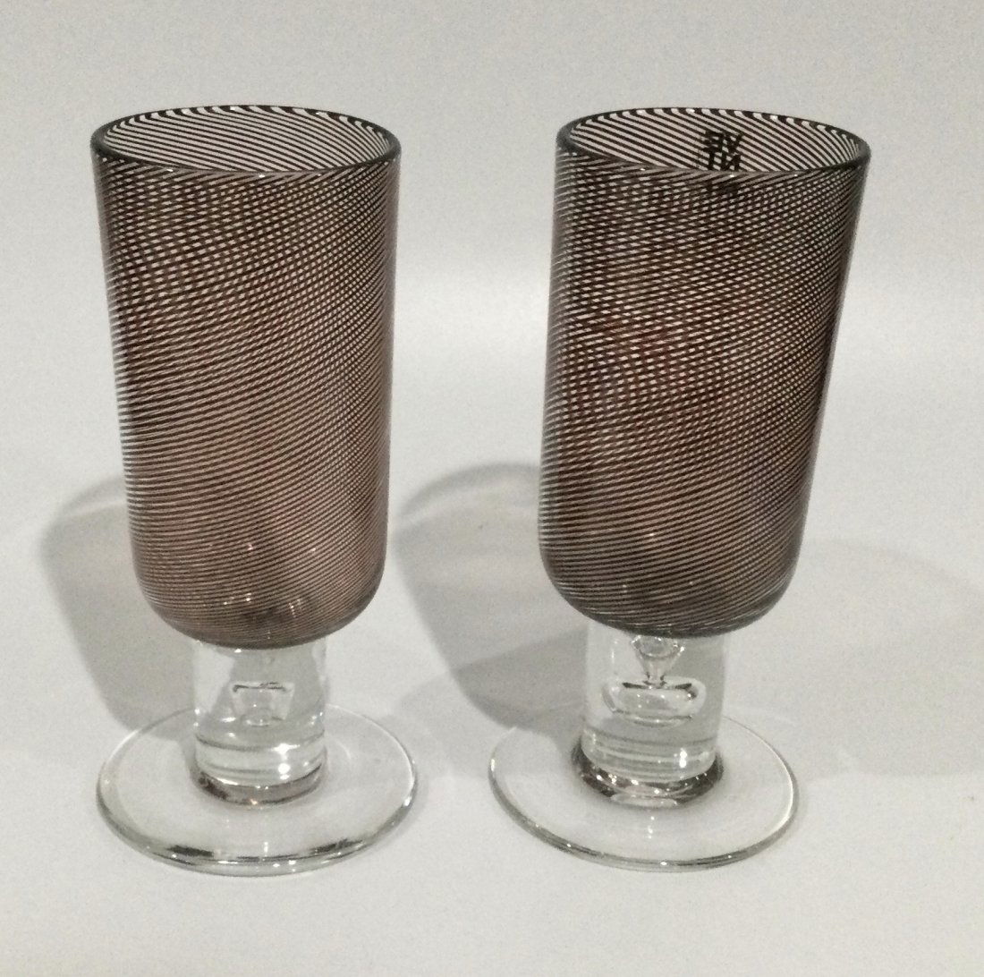 PAIR Venini Mezza Filligrana Glasses designed by Tapio (1 of 1)