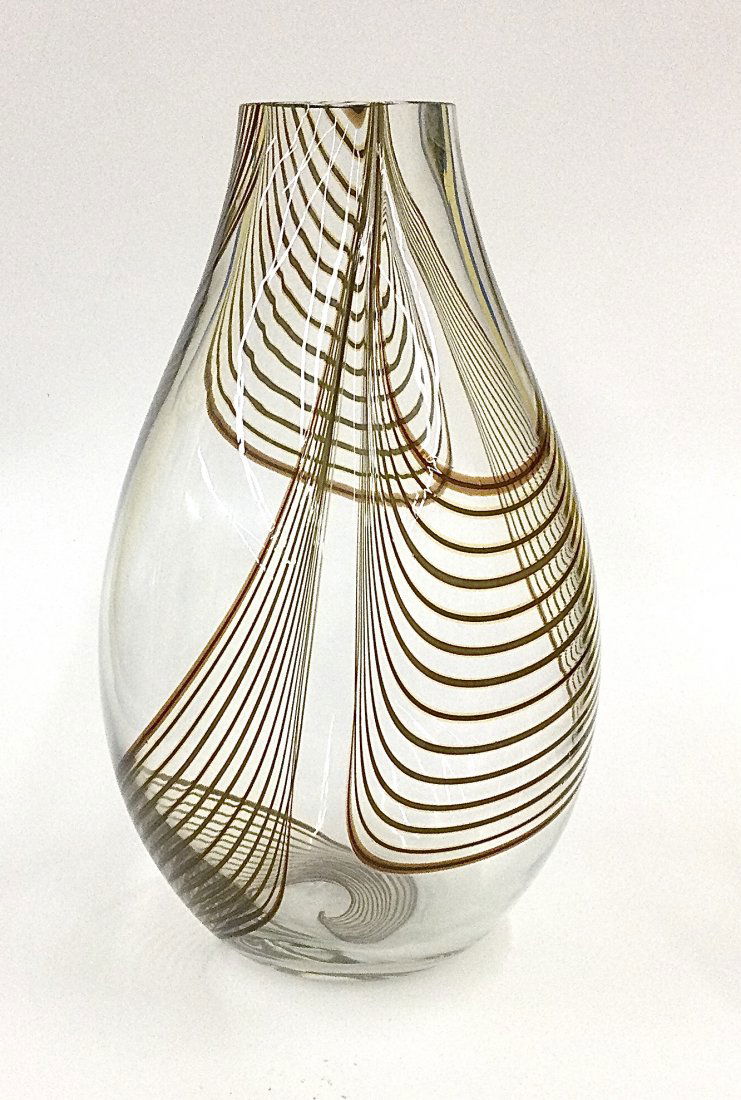 Lino Tagliapietra Murano Glass Vase 1984 (1 of 1)