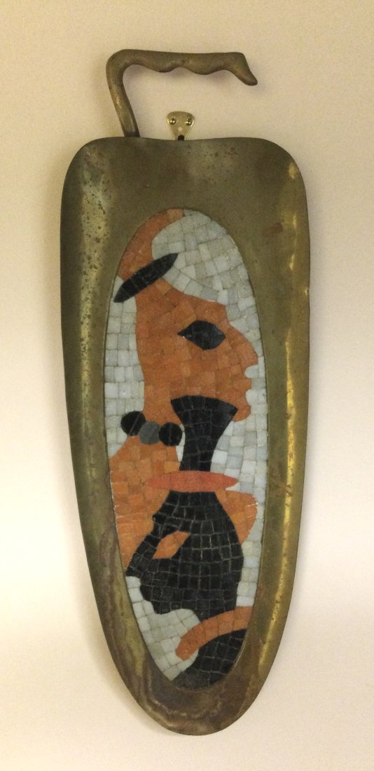 Salvador Teran Mexico Mosaic wall plaque Signed by the artist (1 of 2)