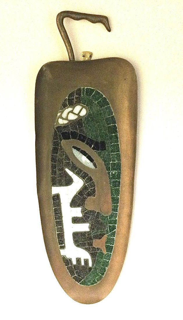 Salvador Teran Mexico Mosaic wall plaque Signed by the artist (1 of 2)