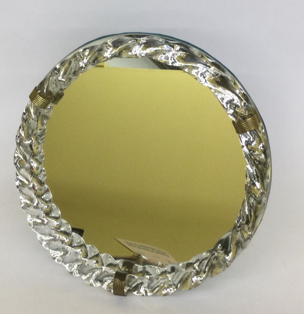 LARGE Circular Barovier and Toso attributed vanity mirror (1 of 2)